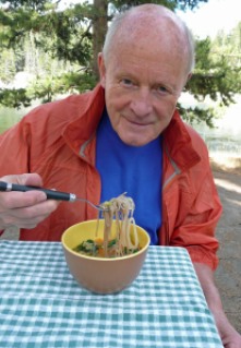 Miso Soup with Vegetables and Soba Noodles - Camping Version